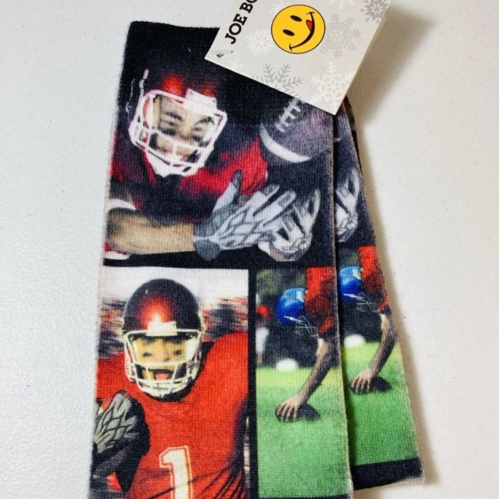 Joe Boxer - Stocking Stuffer Football Sports Design Socks - Men’s 7/8